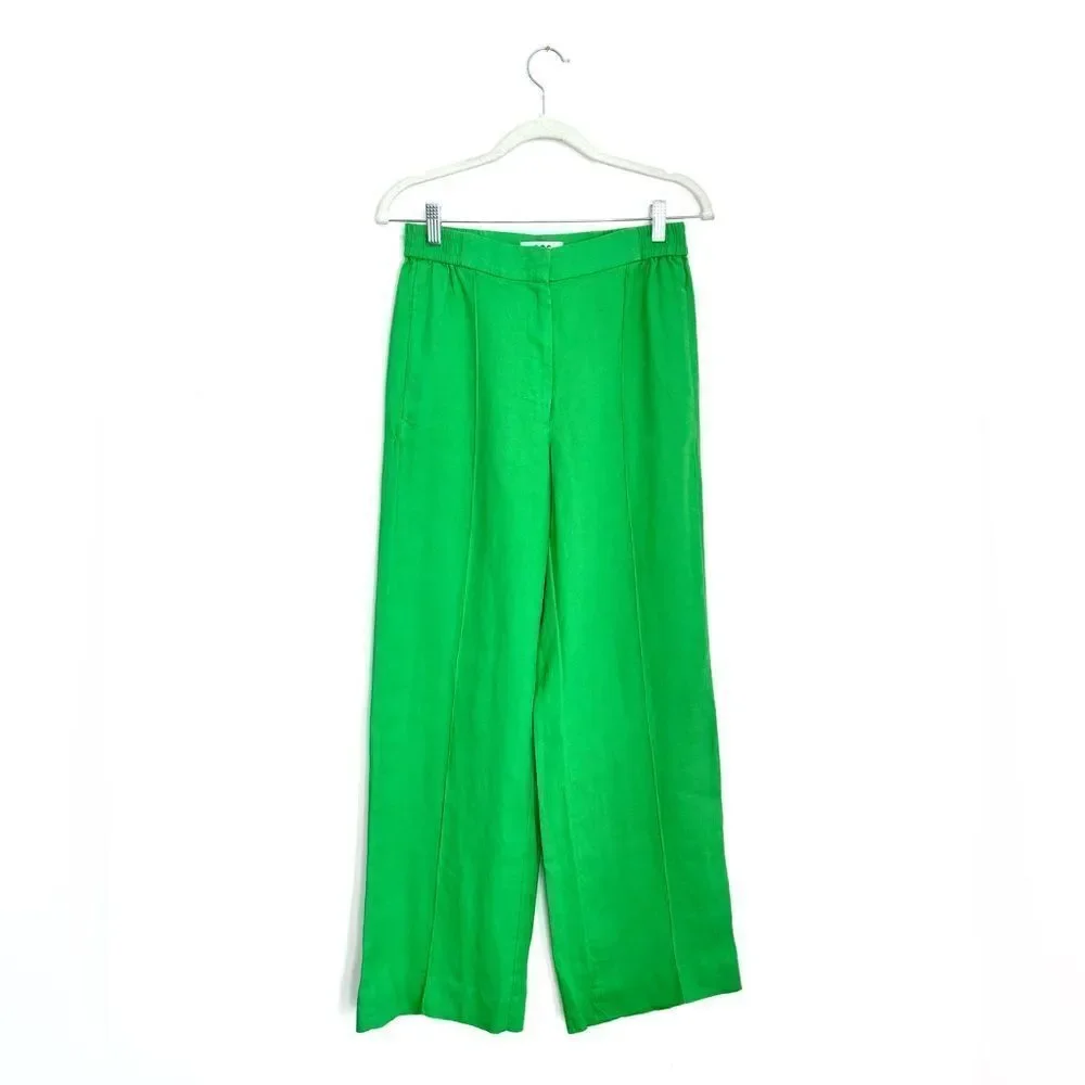 COS 100% linen wide leg trousers